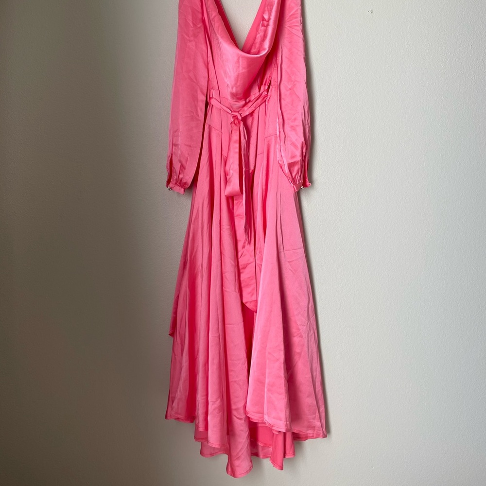 Nasty Gal Pink Satin Maxi Dress - Picture 3 of 11
